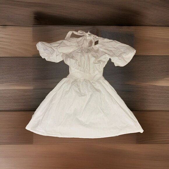 Women’s White Loveriche Dress Cut Out Back Medium Nwt - Picture 1 of 4